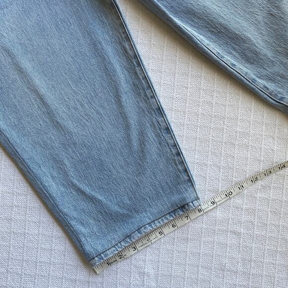 Oliver Logan Harlow High Rise Barrel Crop‎ Jeans Light Wash Denim Size 31 x 22 - Picture 15 of 15